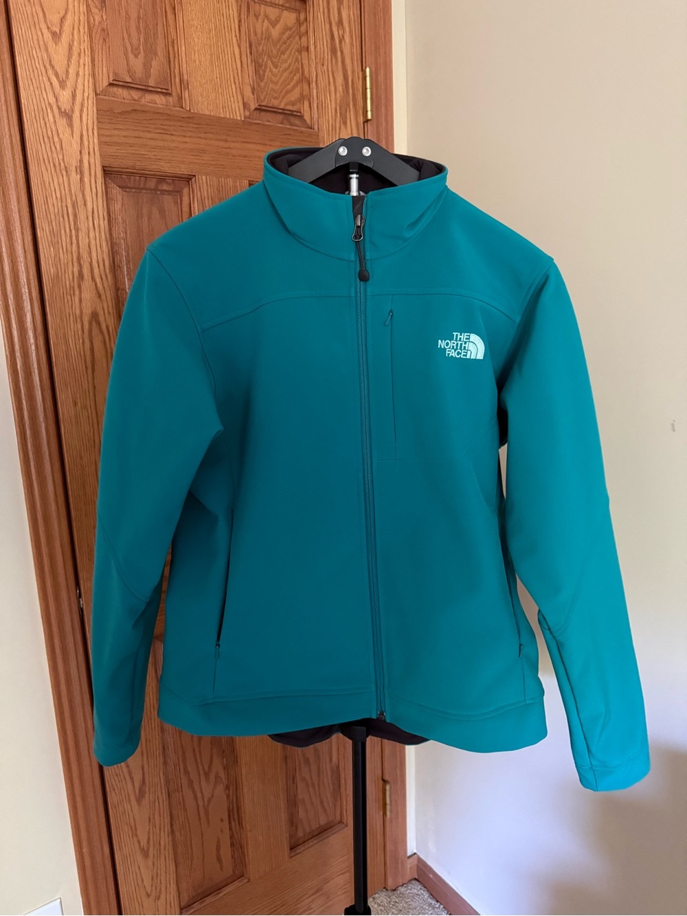 The North Face Teal Full-Zip Softshell Jacket